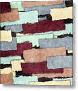 Abstract Patchwork Metal Print