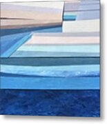 Abstract Swimming Pool Metal Print