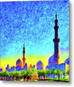 Abu Dhabi Grand Mosque Metal Print