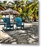 Adirondack Chairs Metal Print