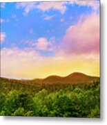 Adirondack Mountain Sunset Metal Print