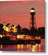 After Sunset At Lake Sumter Landing Metal Print