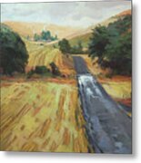 After The Harvest Rain Metal Print