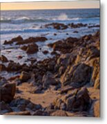 Afternoon Light At Carmel Point Metal Print