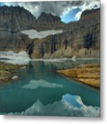 Afternoon Reflections In Grinnell Pond Metal Print