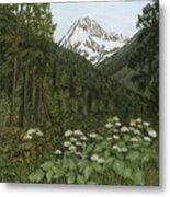 Alaskan Mountains Metal Print
