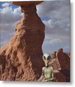 Alien Vacation - Goblin State Park Utah Metal Print