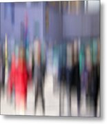 Alive In The City 3 - Going To The Train Metal Print