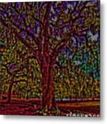 Alive Oak Metal Print