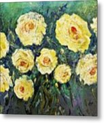 All Yellow Roses Metal Print