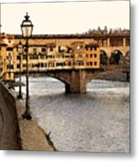 Along The Arno Metal Print