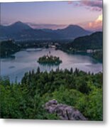 Alpine Twilight Metal Print