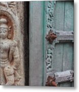 Amazing Door And Column, Fort Kochi Metal Print