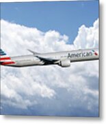 American Airlines Boeing 777 Metal Print