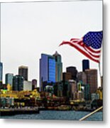 American Seattle Ic Metal Print