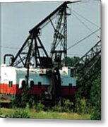 Abandoned Dragline Excavator In Amish Country Metal Print