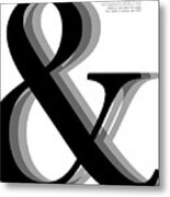 Ampersand - And Symbol - Minimalist Print Metal Print