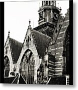 Amsterdam Posters. Oude Kerk. Old Church Metal Print