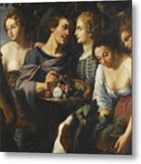 An Allegory Of The Five Senses Metal Print