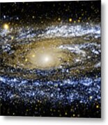 Andromeda Galaxy Enhanced Metal Print