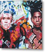 Andy Warhol And Jean-michel Basquiat Metal Print
