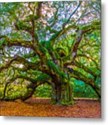 Angel Oak Tree Charleston Sc Metal Print