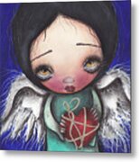 Angel With Heart Metal Print