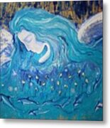Angels Of The Sea.. Wild Dolphins Metal Print
