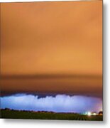 Another Impressive Nebraska Night Thunderstorm 002 Metal Print