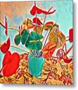 Anthurium Bouquet Of The Day - Multiple Color Metal Print