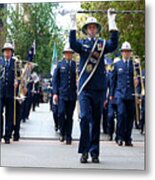 Anzac Parade - Nsw Police Band Metal Print