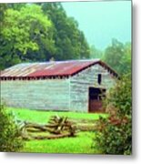 Appalachian Livestock Barn Metal Print