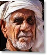 Arabian Old Man Metal Print