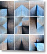 Architectural Reflections Nine-print Panel Metal Print
