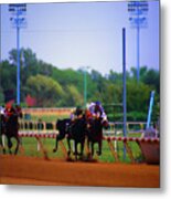 Arlington Park Finish Line Metal Print