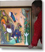Artist Darrell Black With Dominions Creation Of A New Millennium Metal Print