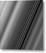 Asa's Cassini Spacecraft Shows A Wave Structure In Saturn's Rings Known As The Janus 2 1 Spiral Dens Metal Print