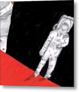 Astronaut X37b Metal Print