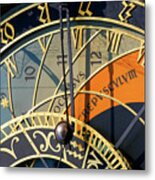 Astronomical Clock Prague Metal Print