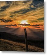 At Blaze Metal Print