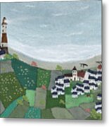 At Home By The Sea Metal Print