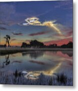 Atlas V Rocket Launch Sunrise Metal Print