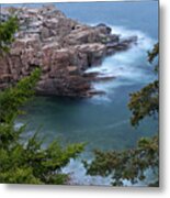 Atop Of Maine Acadia National Park Monument Cove Metal Print