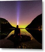 Aurora Chasing Metal Print