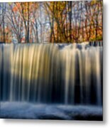 Autumn Bigwoods Waterfall Metal Print
