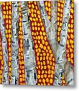 Autumn Birch Metal Print