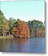 Autumn Color At Ratcliff Lake Metal Print