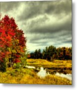Autumn In Old Forge Metal Print