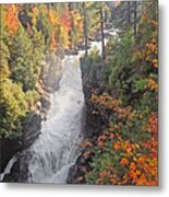 Autumn Light At The Falls Metal Print