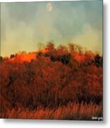 Autumn Moonrise Metal Print